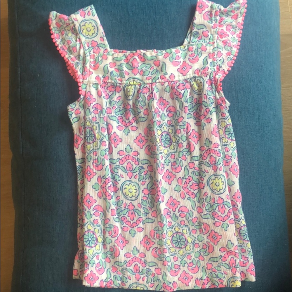 Girls 4T Boho Print Ruffle Top